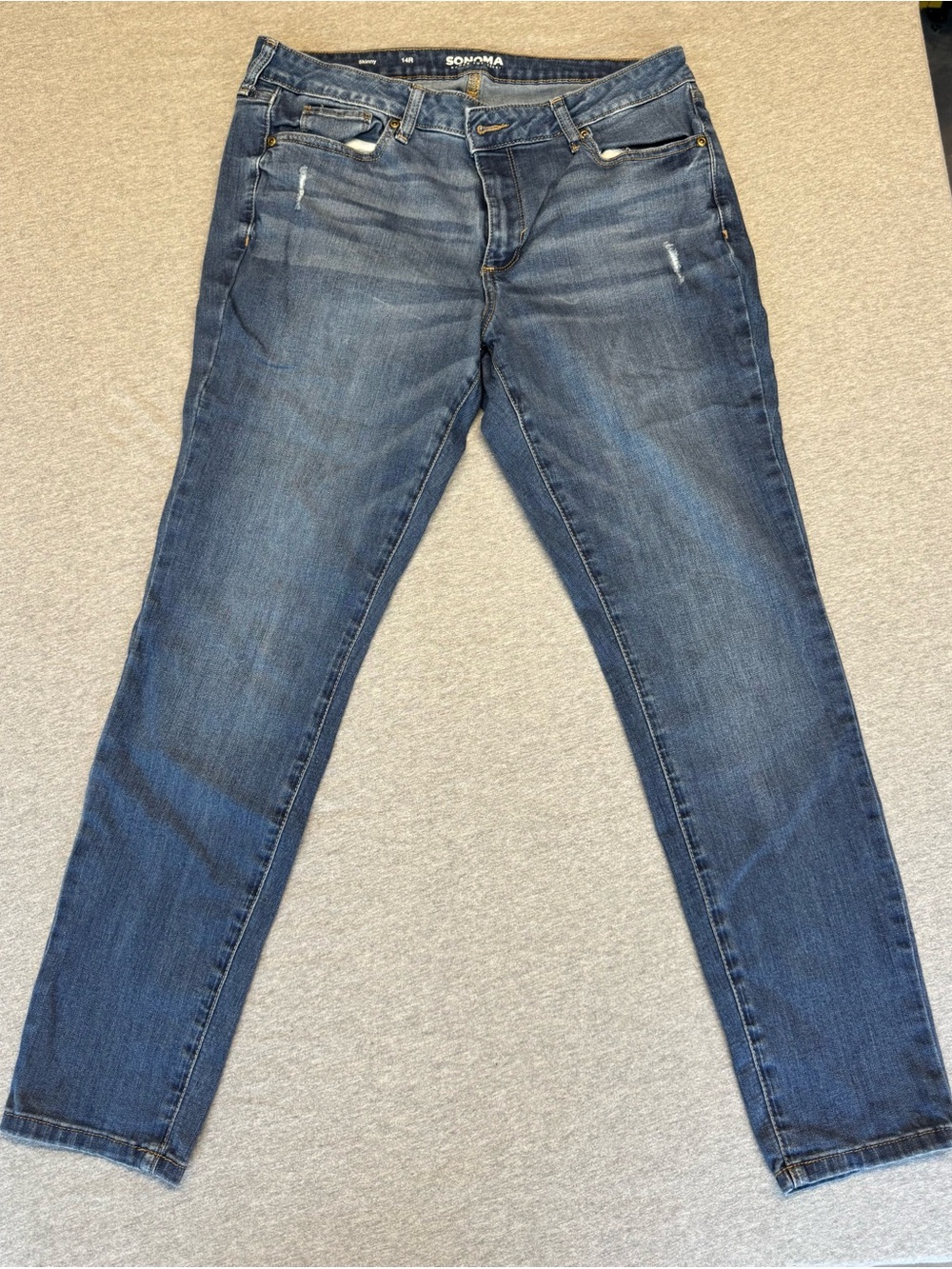 Sonoma Women's Skinny Jeans - Dark Blue Denim